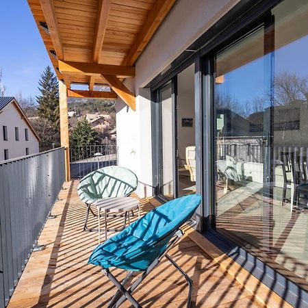 Ferienwohnung Au Calme Des Sommets - Vue Montagne Embrun Exterior foto